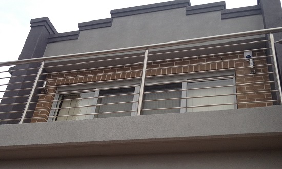 Stainless steel balcony balustrades