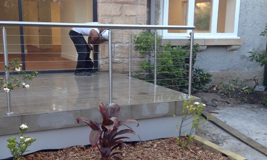 Stainless steel balcony balustrades