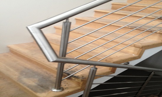 Steel balustrade for stairs